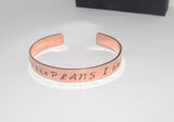 For I know the Plans I have for you custom hand stamped jewelry, personalized religious copper cuff bracelt for men or women, Jeremiah 29:11