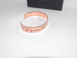 For I know the Plans I have for you custom hand stamped jewelry, personalized religious copper cuff bracelt for men or women, Jeremiah 29:11