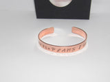 For I know the Plans I have for you custom hand stamped jewelry, personalized religious copper cuff bracelt for men or women, Jeremiah 29:11