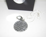 Ring holder necklace , custom personalized mother to be gift, hand stamped new mom or mommy  to be necklace handstamped jewelry