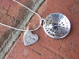 sterling silver  I love you forever memorial jewelry for infant loss, hand stamped mommy necklace, Jewelry for mom