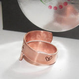 personalized Copper wrap ring, personalized ring, custom hand stamped  jewelry , mommy ring, kids names ring ,  couples ring , name ring