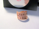 personalized Copper wrap ring, personalized ring, custom hand stamped  jewelry , mommy ring, kids names ring ,  couples ring , name ring