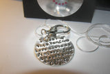 Sterling silver Maternity ring holder, Ring holder necklace personalized jewelry,  mommy necklace hand stamped jewelry