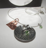 sterling silver  I love you forever memorial jewelry for infant loss, hand stamped mommy necklace, Jewelry for mom
