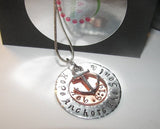 Sterling silver Hope Anchors the Soul Hebrews 6:19, Religious quote necklace, Personalized custom Hand Stamped Jewelry
