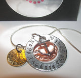 Sterling silver Hope Anchors the Soul Hebrews 6:19, Religious quote necklace, Personalized custom Hand Stamped Jewelry