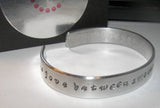 personalized The love between a mother and daughter, custom cuff bracelet, mother daughter bracelets, mother daughter jewelry