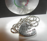 Love and faithfulness Prv 3:3, custom hand stamped jewelry, mommy necklace, bible quote necklace, personalized fashion jewelry