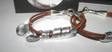 Secret message bracelet , personalized message bracelet, custom hand stamped jewelry , leather bracelet