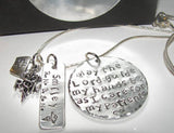 May the lord guide my hands, Nurses instructor gift, Hand stamped jewelry, mothers neclace, mothers jewelry, mommy necklace, hand stamped