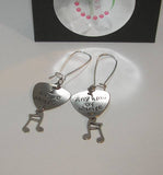 Music lover custom hand stamped personalized earrings, guitar pick musical earrings, gift for music  lover handstamped jewelry