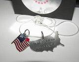 USA necklace personalized  partiotic jewelry, custom personalized hand stamped  necklace,military wife jewelry handstamped jewelry