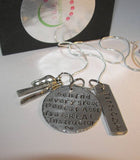 Dental instructior gift from students, Great gift for any Dental hygiene or assitant intructiors handstamped jewelry