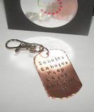 Ready to ship, inhale exhale keep being awesome ,  key ring, handstamped jewelry, gift for dad, gift for him, gifts for her,