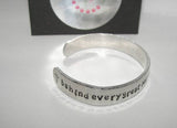 Behind every nurse is a great instructor Nurses instructor gift,  custom hand stamped cuff bracelet, gift for nursing graduation