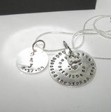God blessed the broken road custom personalized necklace, Custom Hand stamped jewelry, Anniversary gift for couples handstamped jewelry