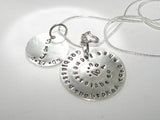 God blessed the broken road custom personalized necklace, Custom Hand stamped jewelry, Anniversary gift for couples handstamped jewelry