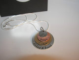 Personalized mothers necklace, mothers jewelry with kids names, custom hand stamped jewelry for mom