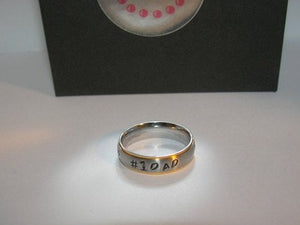 Fathers day gift #1 dad ring, Hand stamped name ring for dad,  custom personalized gift for dad , stainless steel rings