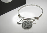 God blessed the broken road adjustable bangle bracelet, Custom personalized hand stamped jewelry for the bride, Anniversary gift for mom