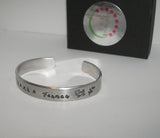 Thank a farmer cuff bracelet, Support a farmer southern farm jewelry, custom personalized hand stamped jewelry