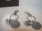 I use to be her angel now she is mine, personalized hand stamped key ring, Memorial key ring, custom jewelryhandstamped jewelry
