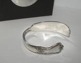 You left paw prints on my heart vintage silver plate silverware cuff, memorial pet jewelry , personalized hand stamped cuff bracelet,