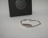 Vintage silverware spoon handle bracelet, custom silverware jewelry, personalized silverware jewelry
