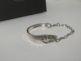 Vintage silverware spoon handle bracelet, custom silverware jewelry, personalized silverware jewelry