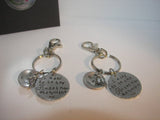 I use to be her angel now she is mine, personalized hand stamped key ring, Memorial key ring, custom jewelryhandstamped jewelry