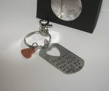 There's this girl who stole my heart she calls me mom , custom personalized  Hand stamped keychain, gift for mom from kids