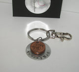 Lucky Us with name and year penny keychain , personalized penny jewelry , custom handstamped jewelry and keychainshandstamped jewelry