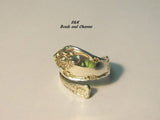 vintage silverware spoon ring, custom spoon jewelry, wrap spoon ring gift for her