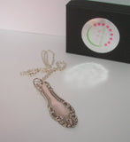 Vintage silverware spoon handle necklace pendant, custom silverware jewelry, personalized silverware jewelry