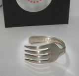 vintage fork braclet for kids, custom silverware cuff bracelet, kids cuff bracelet