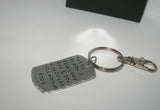 Blended Family Gift, Today I tell Your Mom / Dad I Do, Son of the Bride/ , Step son Gift, handstamped keychain, handstamped jewelry,