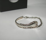 Custom 1865s Rogers vintage silverware cuff bracelet , upcyled vintage spoon handle bracelet, recycled spoon silverware jewelry