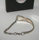 Custom 1865s Rogers vintage silverware cuff bracelet , upcyled vintage spoon handle bracelet, recycled spoon silverware jewelry