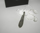 Vintage silverware spoon necklace, custom personalized hand stamped  silverware jewely, Recycled spoon silverware jewelry