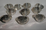 set of 6 vintage silverware napkin ring , Custom table setting decor, personalized dining table decor