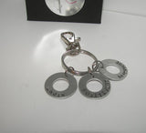 My word washer keychain, custom personalized  handstamped key ring.  pick your word keychainhandstamped jewelry