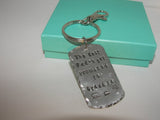pewter keychain, hand stamped jewelry , handstamped jewelry  gift for granddaddy , pa pa bear gift for dad,   personalized keychain