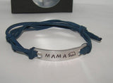 Mama bear,Papa bear, bar bracelet, bracelet for her, custom personalized bar bracelet, hand stamped jewelry, gift for her or him