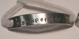 handstamped jewelry  shoe bars, shoe tags for runners, military boot tags , deployment gift for dad, handstamped jewelry
