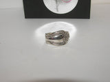 sterling plated vintage silverware spoon ring, custom spoon jewelry, wrap spoon ring gift for her