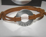 washer word bracelet,  personalized stamped washer , kids name bracelet , pick your word bracelet, , hand stamped jewelry