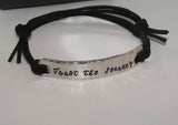 Trust the journey , Personalized bracelet , my word bracelet, inspirational bar bracelet for her, mens bar bracelet, couple giftt