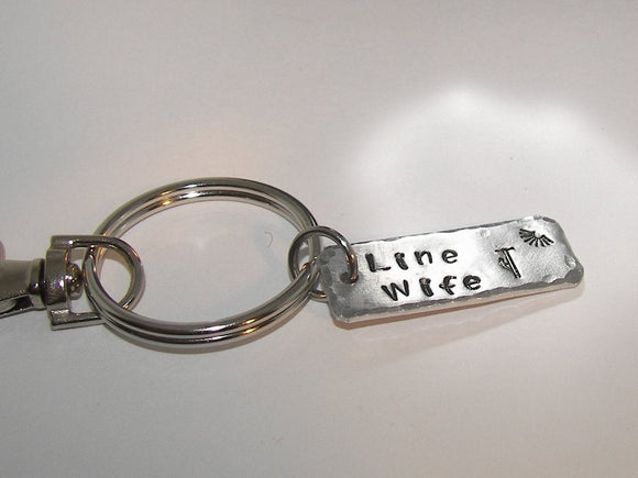 lineman wife keychain, lineman wife gift, personalized keyring gift, lineman gifts