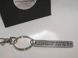 Coordinates key chain, Hand Stamped key chain 10 year Anniversary gift, Best Boyfriend or Girlfriend girl, special location gift